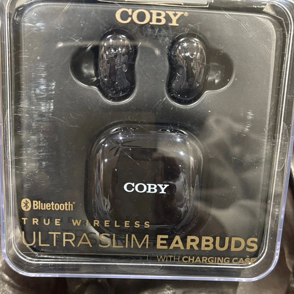 Black True Wireless Earbuds with Charging Case